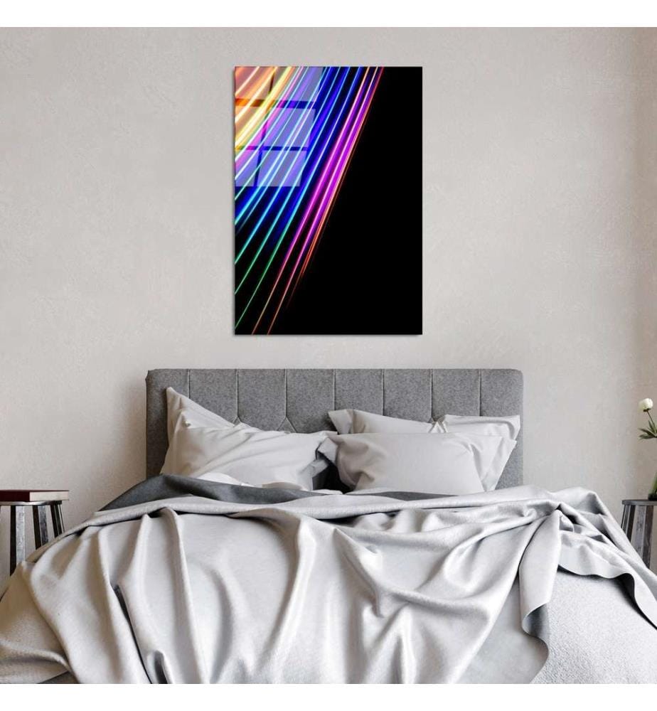 Peinture décorative en verre trempé, multicolore, 100% verre trempé