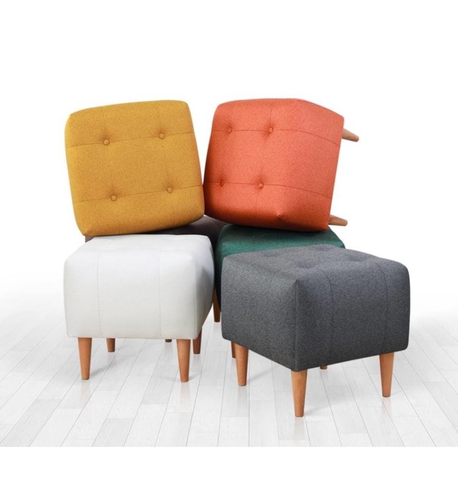 Pouf, rose, 50% coton - 50% velours