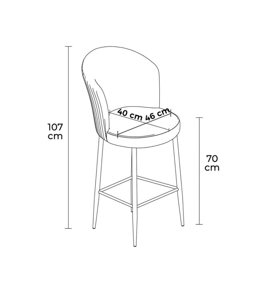 Barhocker-Set , 4 Stück, Grau, Weiss, Gestell: Metall, Stoff: Babyface