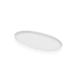 Plat, blanc, 100% porcelaine