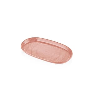 Plat, saumon, 100% céramique