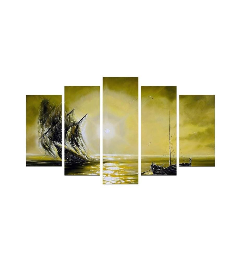Decorative MDF Painting, 5 Pieces, Multicolor, 100% MDF
