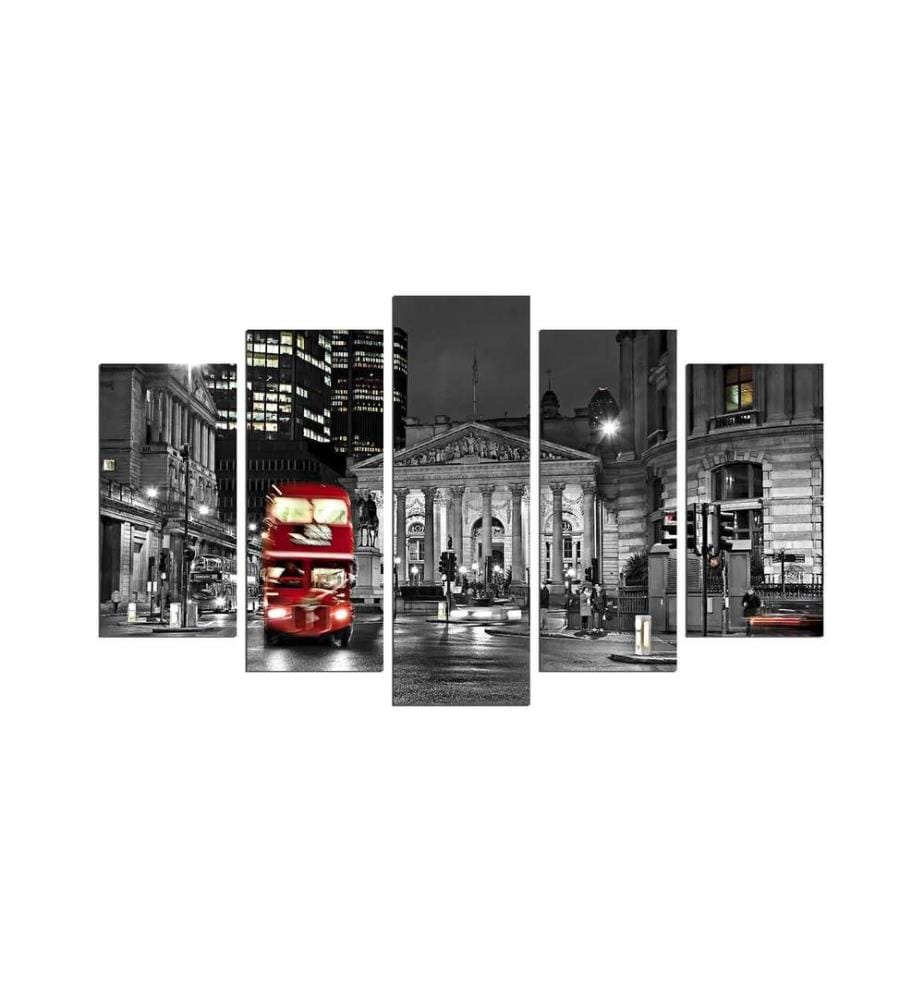 Decorative MDF Painting, 5 Pieces, Multicolor, 100% MDF