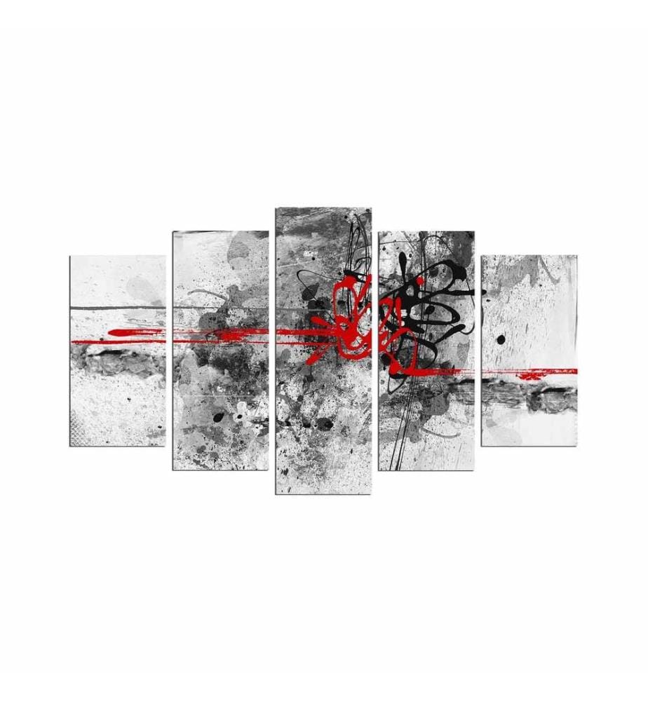 Decorative MDF Painting, 5 Pieces, Multicolor, 100% MDF