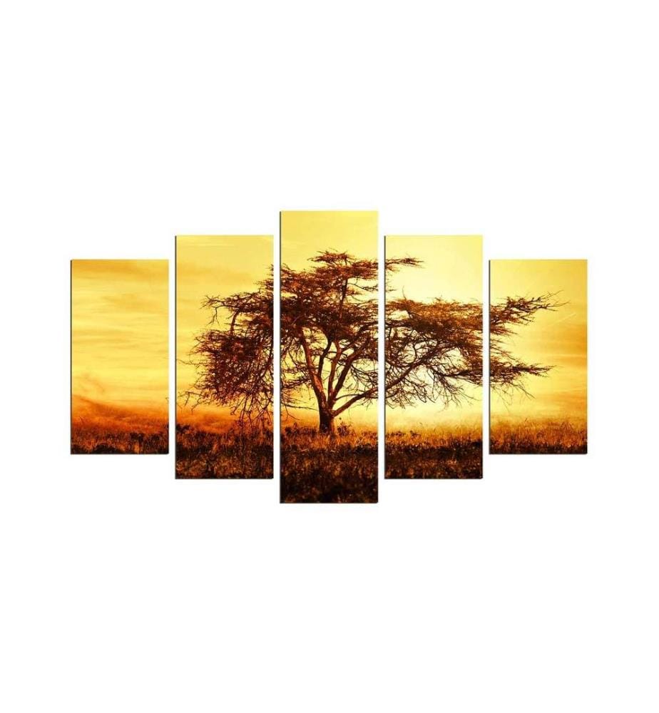 Decorative MDF Painting, 5 Pieces, Multicolor, 100% MDF