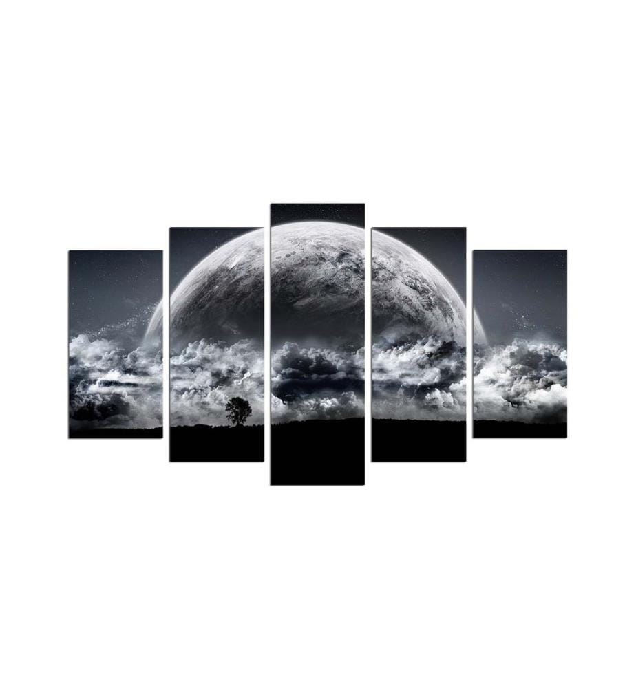 Decorative MDF Painting, 5 Pieces, Multicolor, 100% MDF