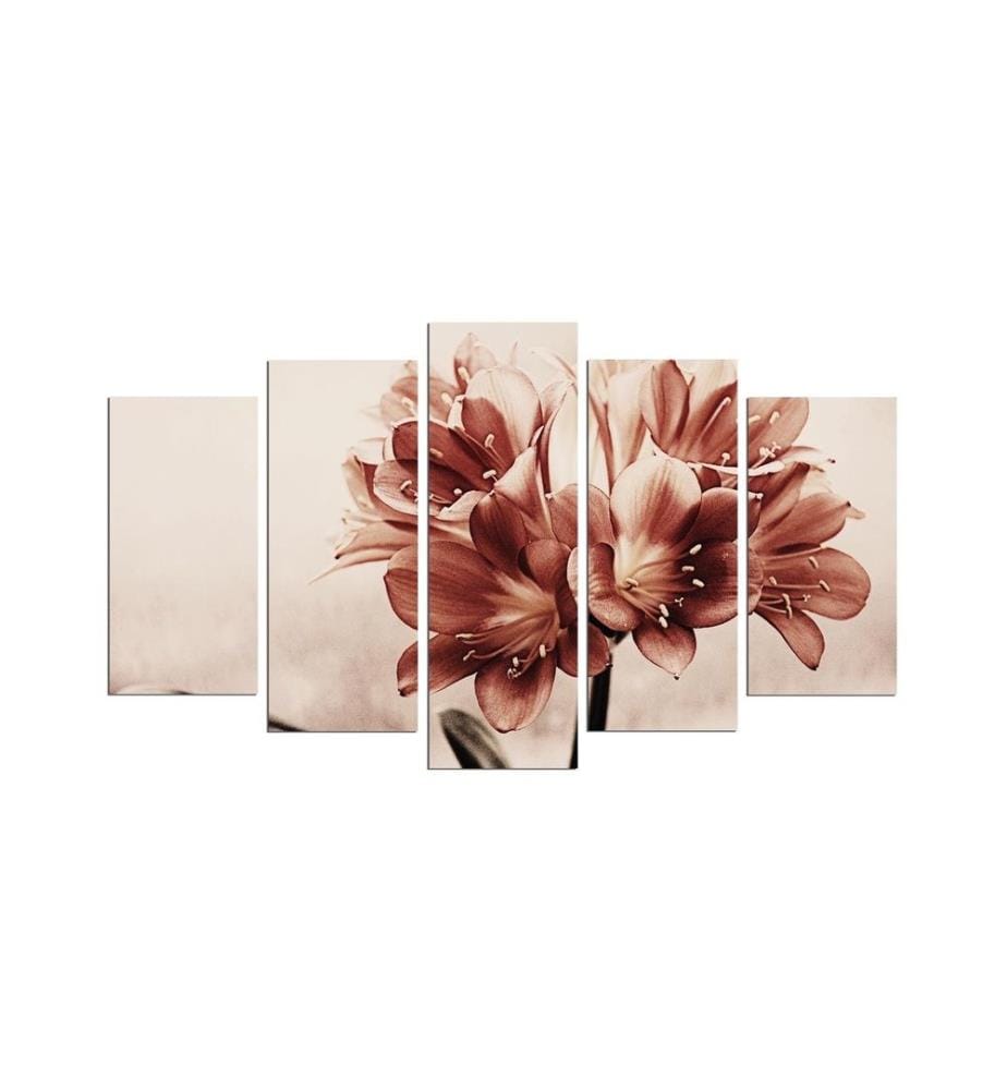 Decorative MDF Painting, 5 Pieces, Multicolor, 100% MDF