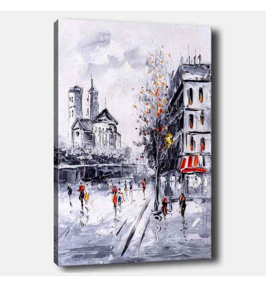 Quadro decorativo su tela, multicolore, 100% tela, telaio in legno