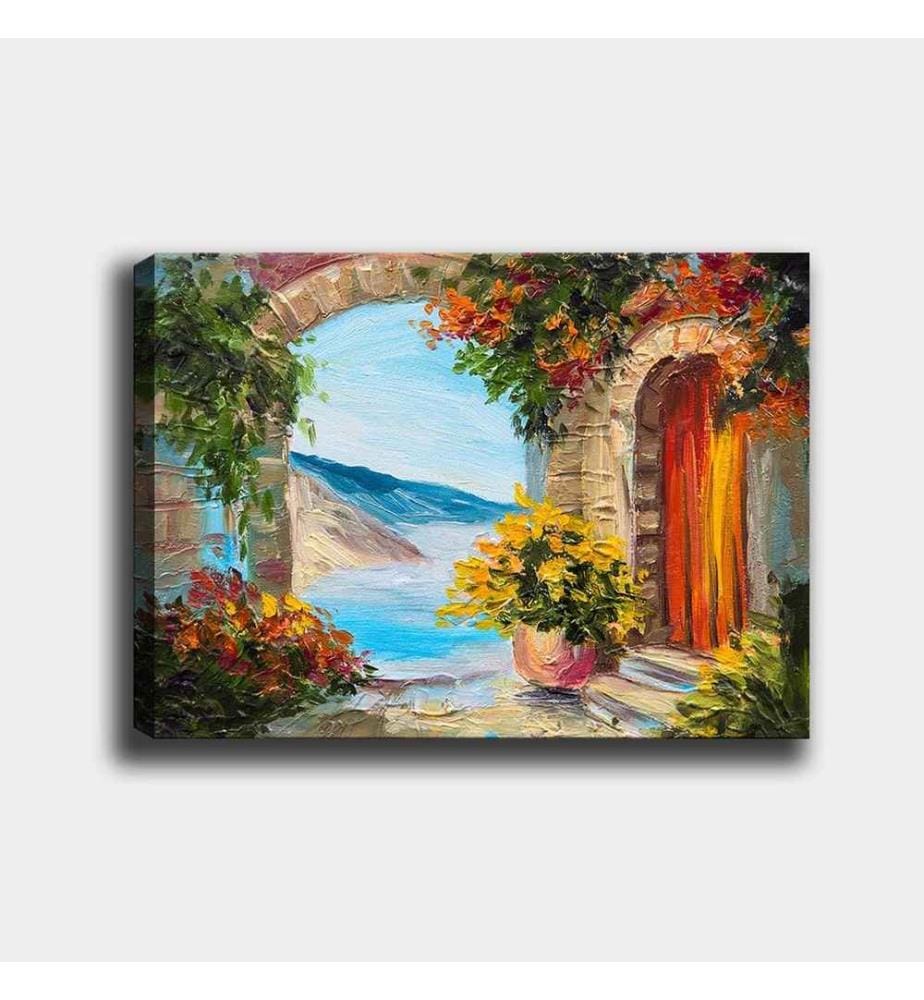 Quadro decorativo su tela, Multicolore, 100% tela, telaio in legno