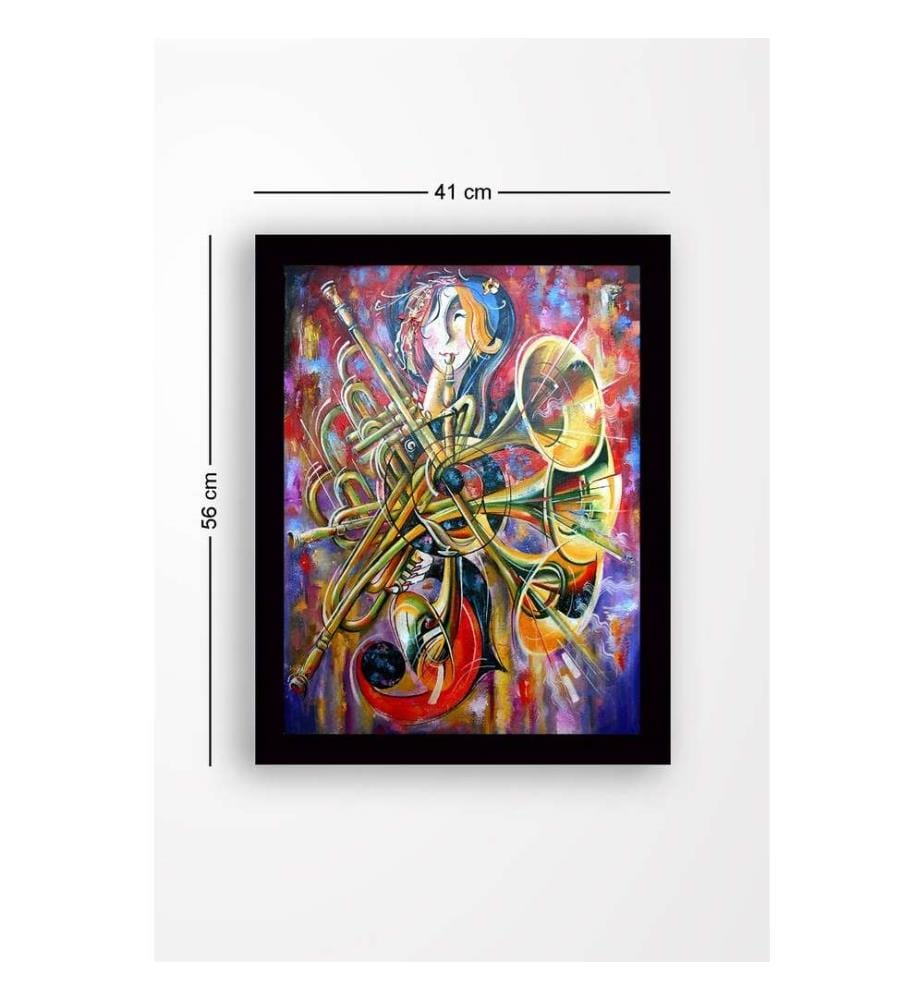 Quadro MDF decorativo incorniciato, Multicolore, Quadro MDF, Cornice di legno