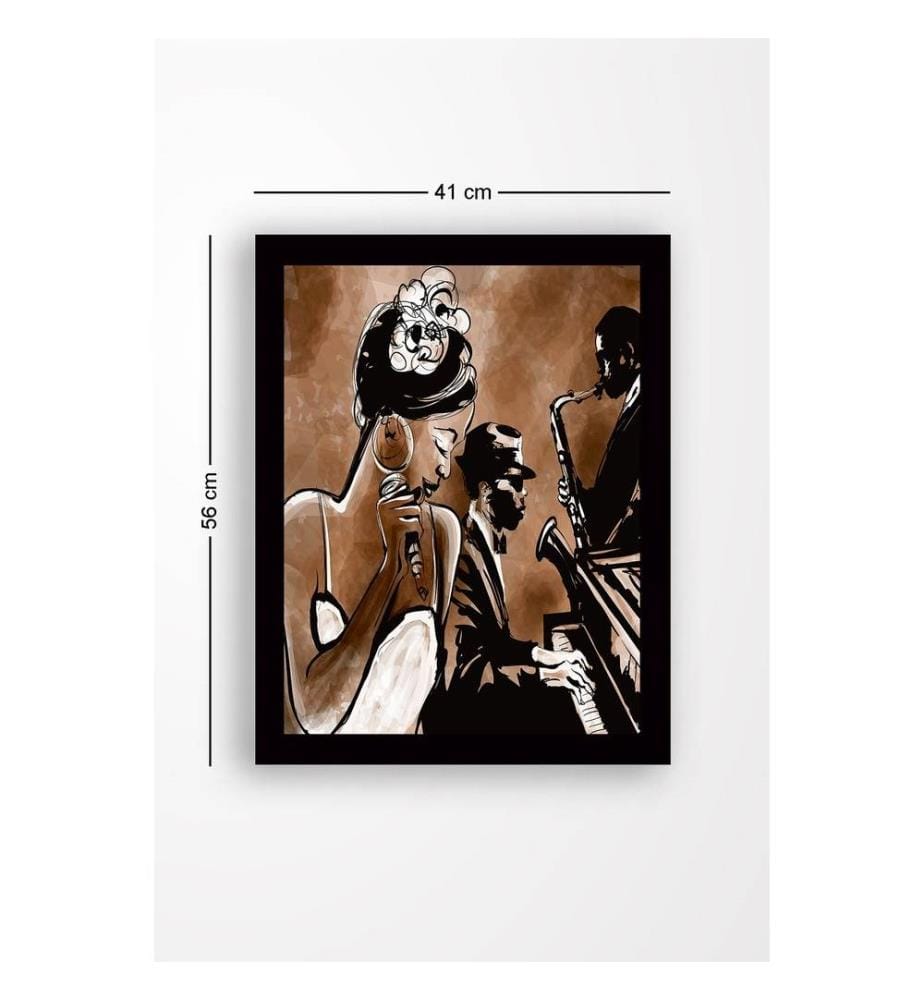 Decorative Framed MDF Painting, Multicolor, MDF Painting, Wooden Frame
