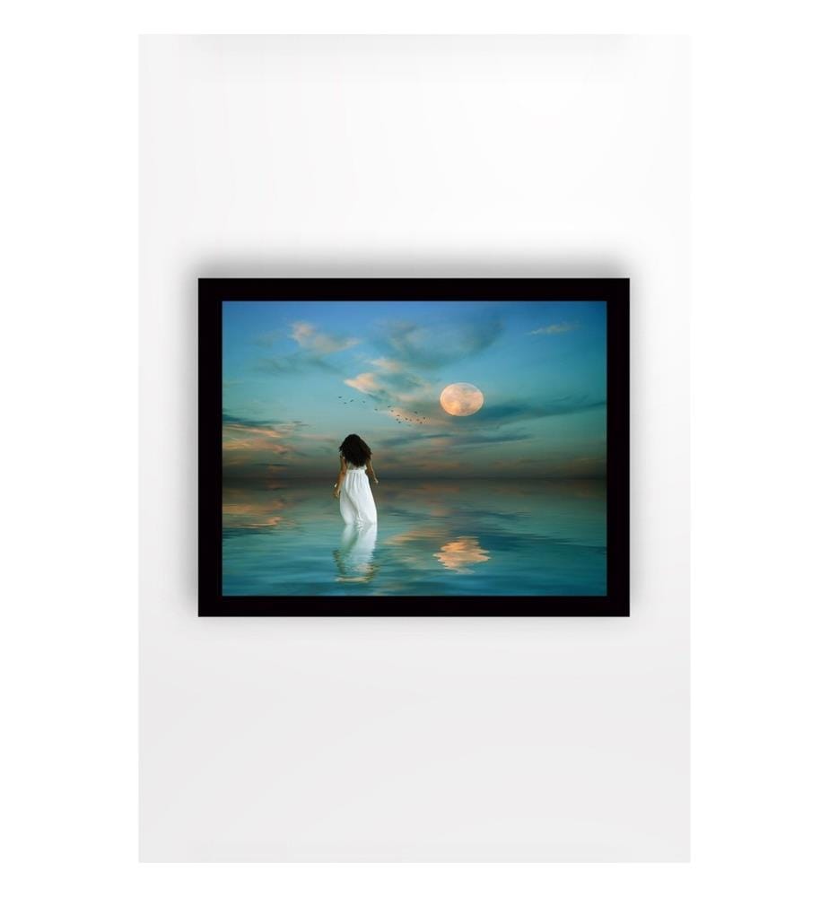 Decorative Framed MDF Painting, Multicolor, MDF Painting, Wooden Frame