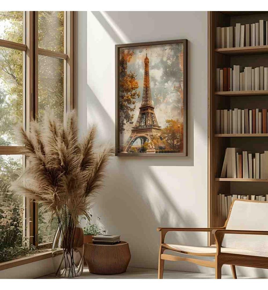 Decorative Framed MDF Painting, Multicolor, 100% MDF, Spruce Wood Frame