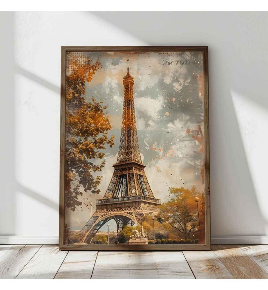 Decorative Framed MDF Painting, Multicolor, 100% MDF, Spruce Wood Frame
