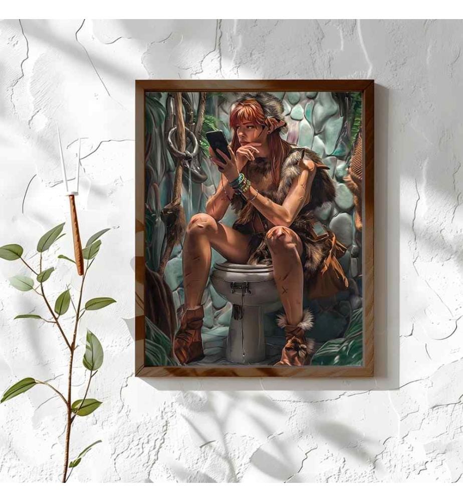 Decorative Framed MDF Painting, Multicolor, 100% MDF, Spruce Wood Frame