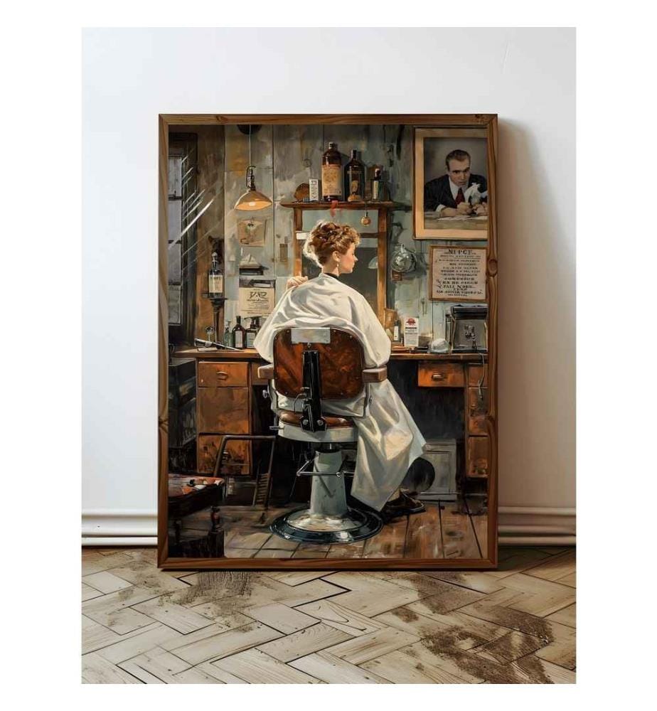 Decorative Framed MDF Painting, Multicolor, 100% MDF, Spruce Wood Frame