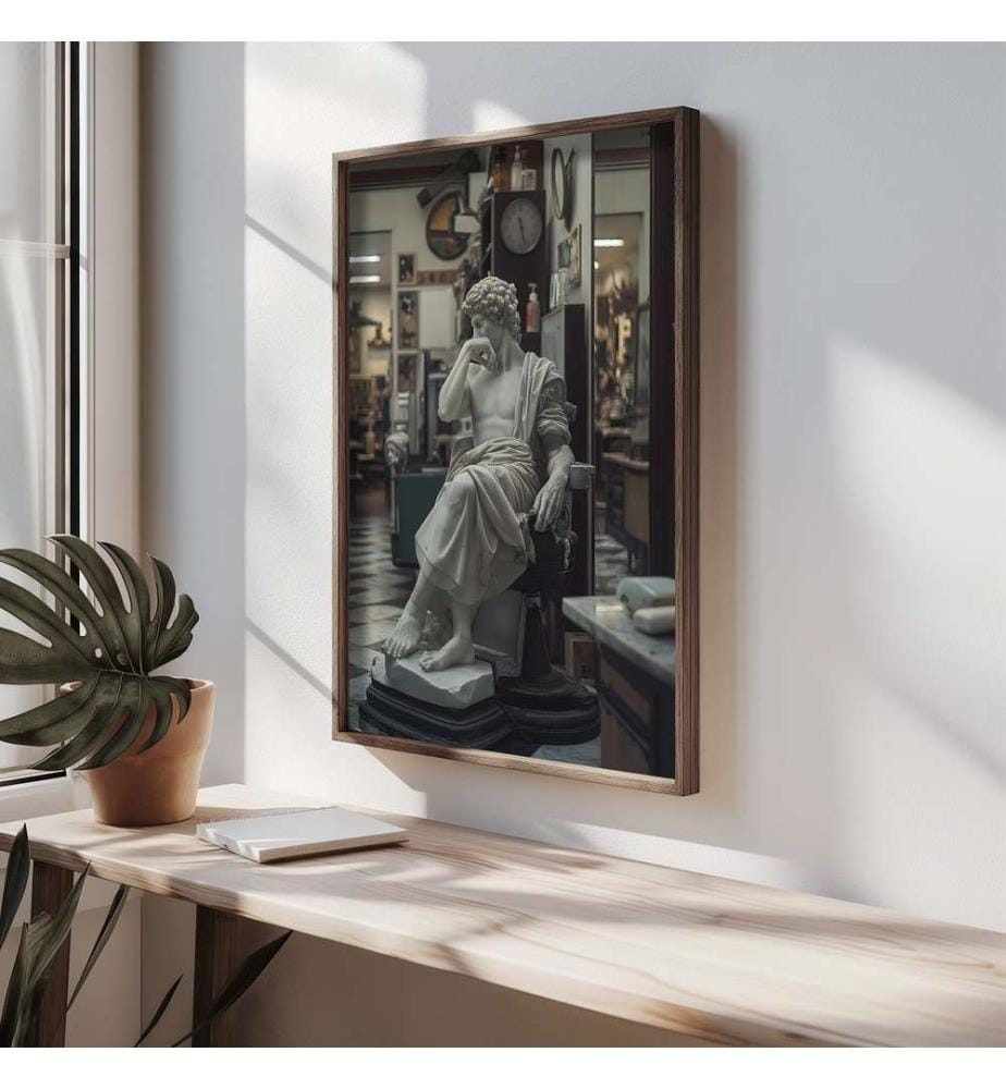 Quadro decorativo incorniciato in MDF, multicolore, 100% MDF, cornice in legno di abete rosso
