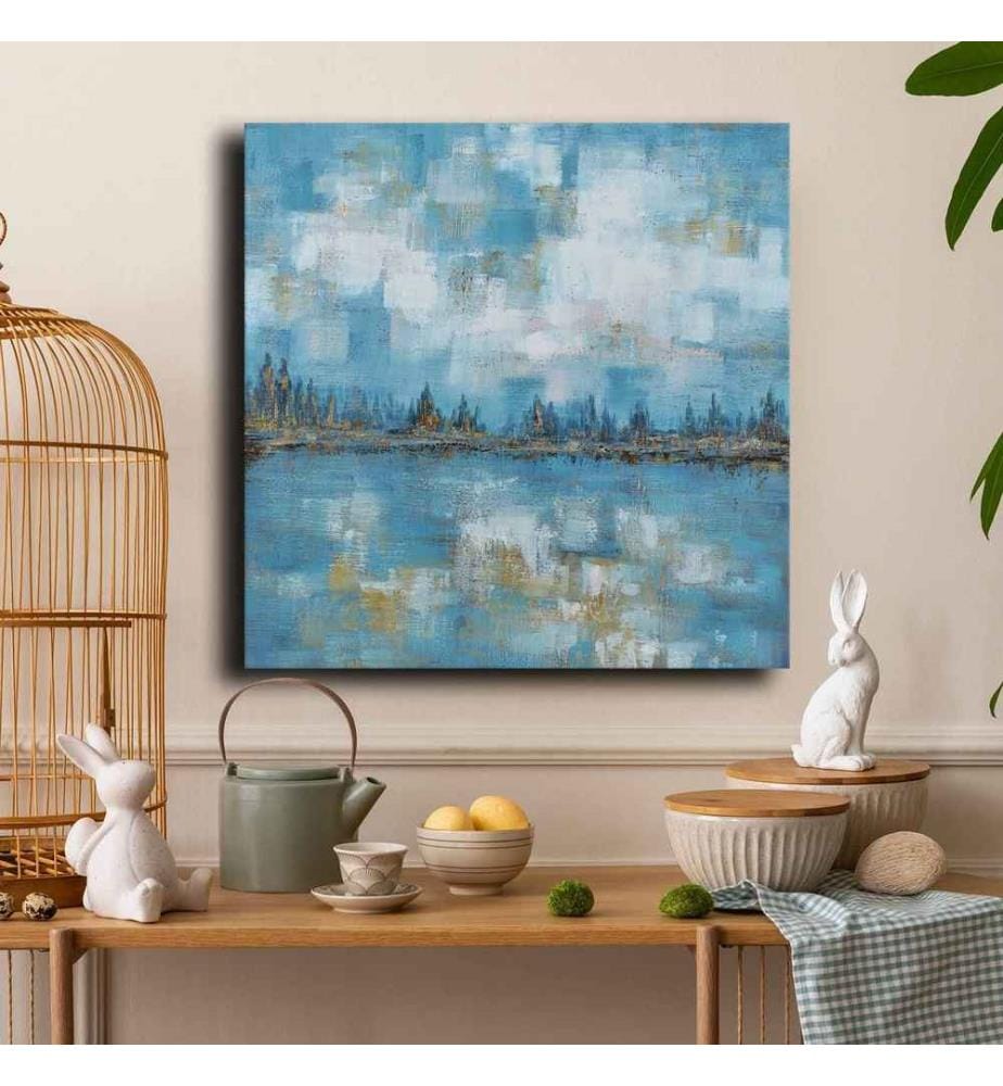 Decorative Canvas Painting, Multicolor, 100% Canvas , Pine Wood Frame