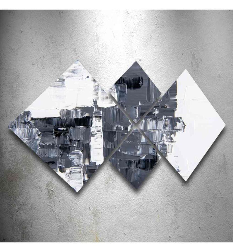 Quadro decorativo in MDF, 4 pezzi, Multicolore, 100% MDF