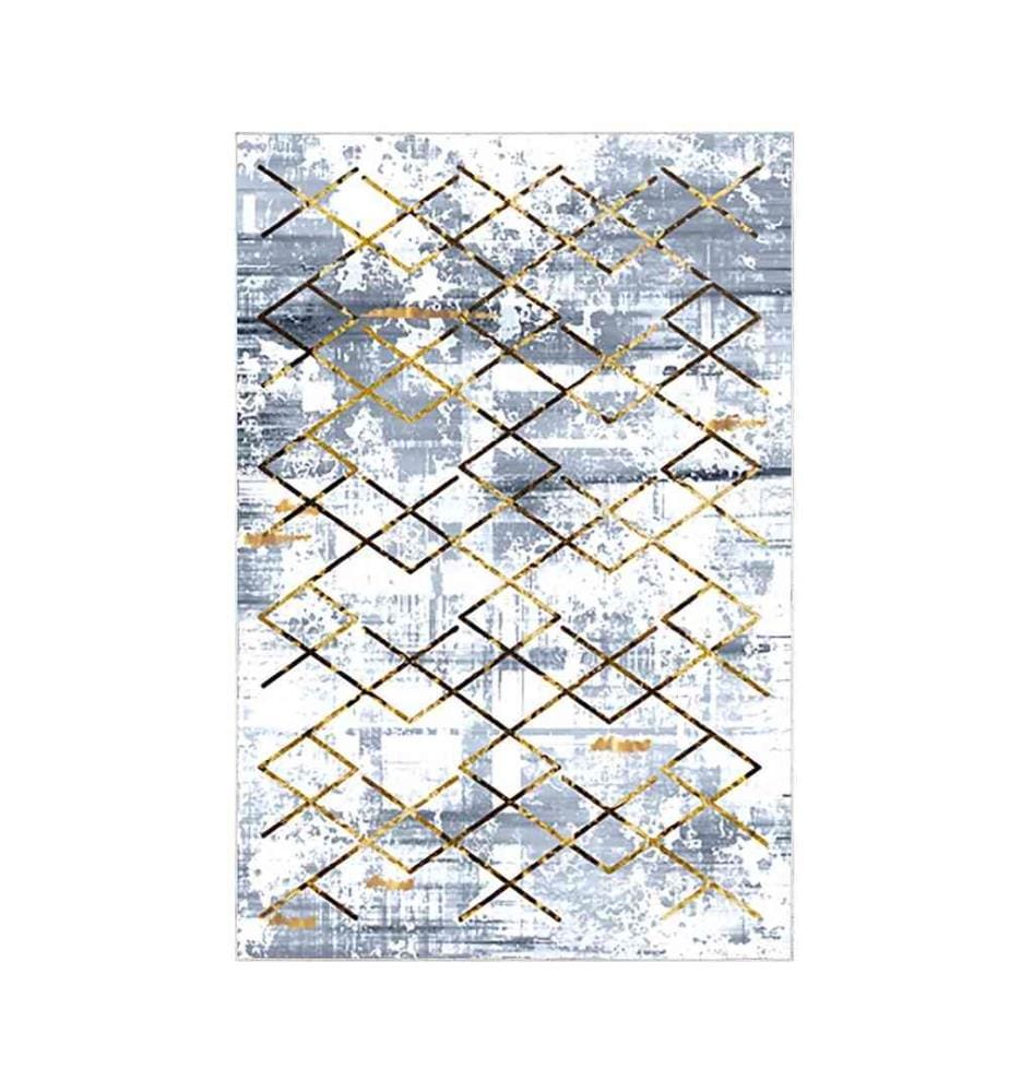Tappeto, Blu, 100% poliestere, 80 x 200 cm