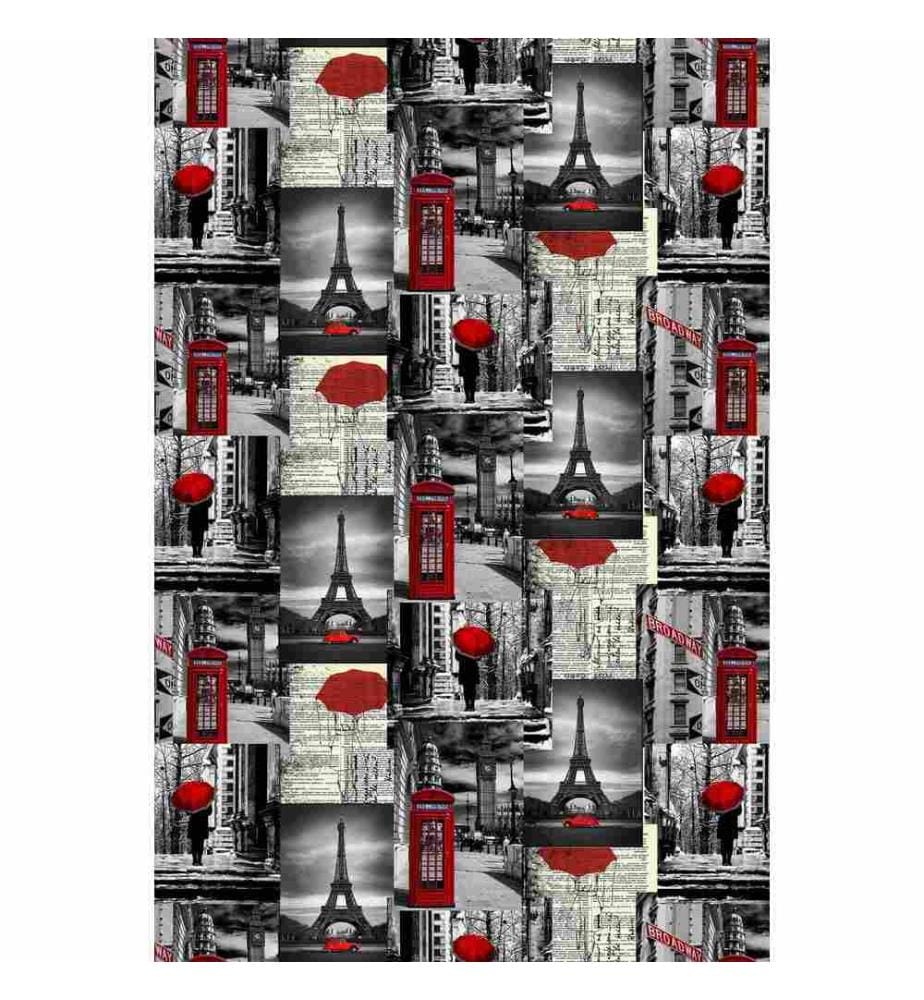 Teppich, Mehrfarbig, 100% Polyester, 120 x 180 cm