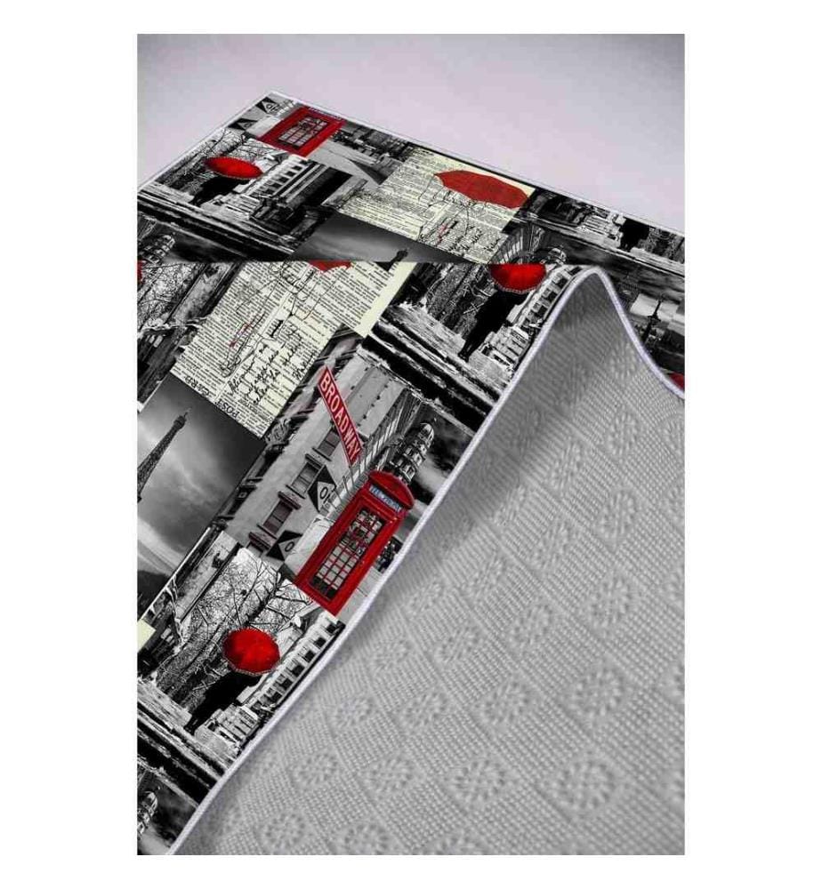 Teppich, Mehrfarbig, 100% Polyester, 120 x 180 cm