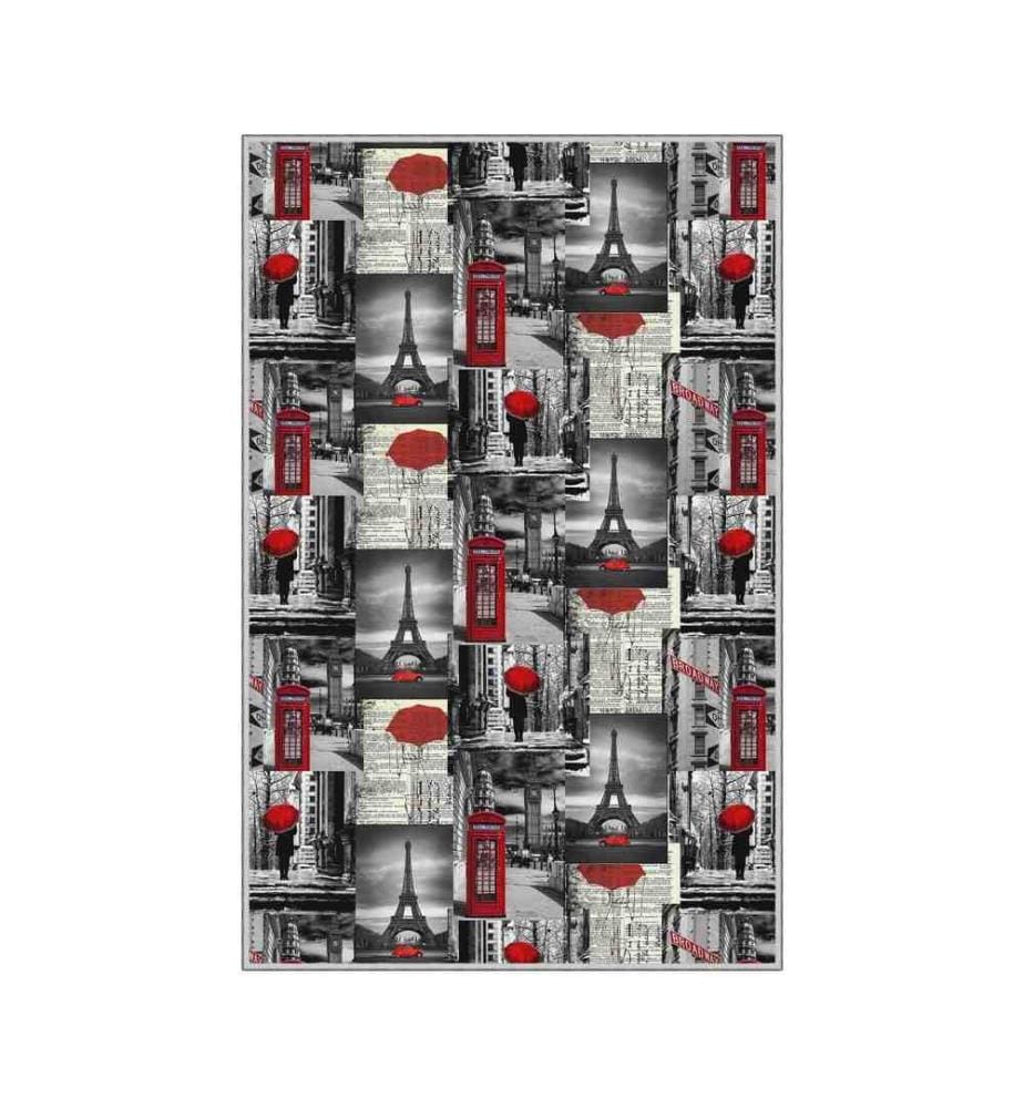 Teppich, Mehrfarbig, 100% Polyester, 120 x 180 cm