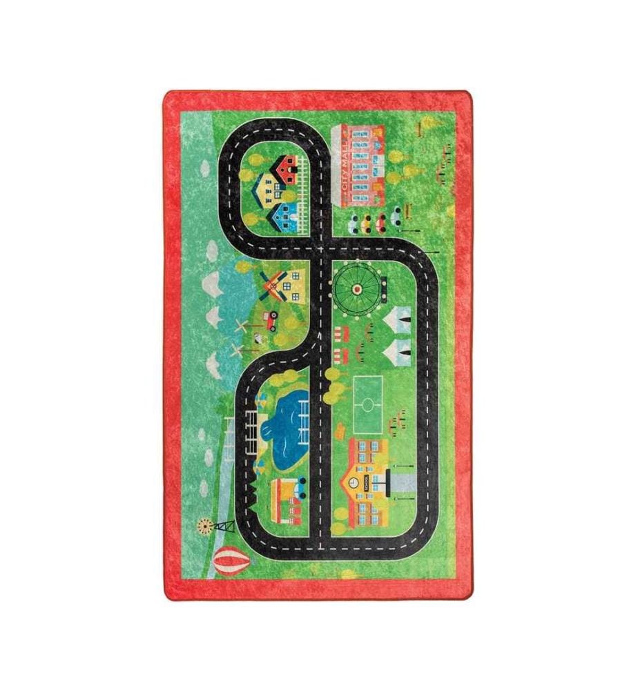 Teppich, Mehrfarbig, 100% Polyester, 100 x 160 cm