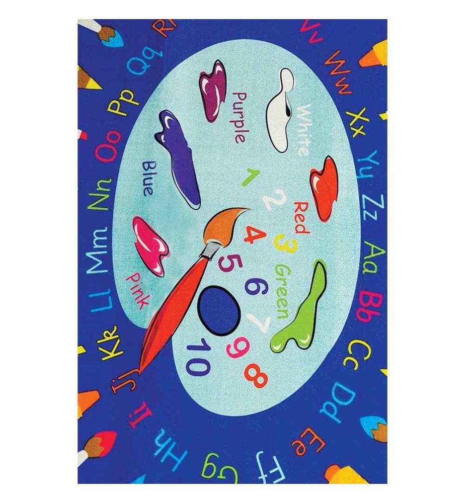Teppich, Mehrfarbig, 100% Polyester, 100 x 160 cm