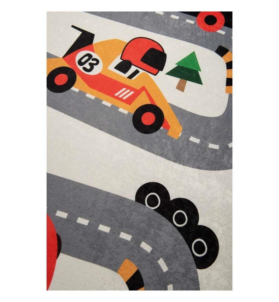 Teppich, Mehrfarbig, 100% Polyester, 140 x 190 cm