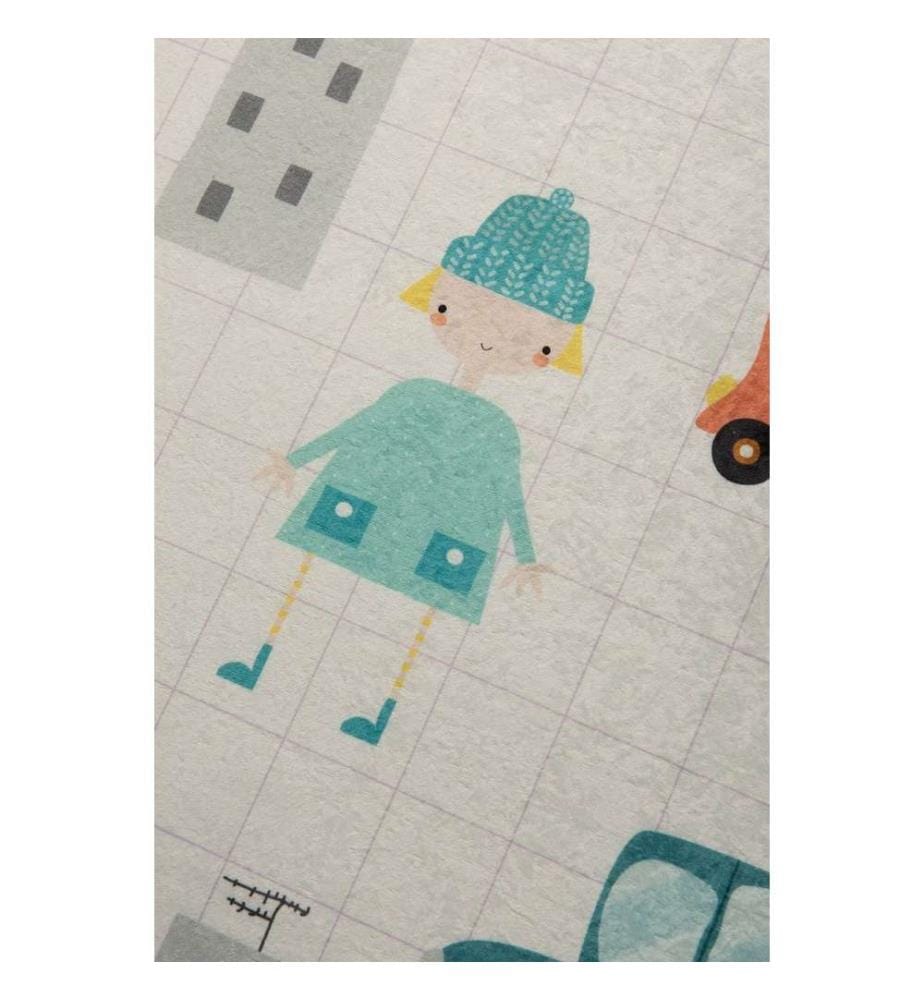 Teppich, Mehrfarbig, 100% Polyester, 140 x 190 cm