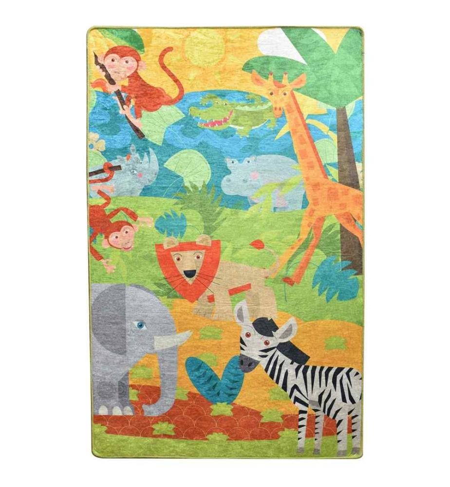 Teppich, Mehrfarbig, 100% Polyester, 140 x 190 cm