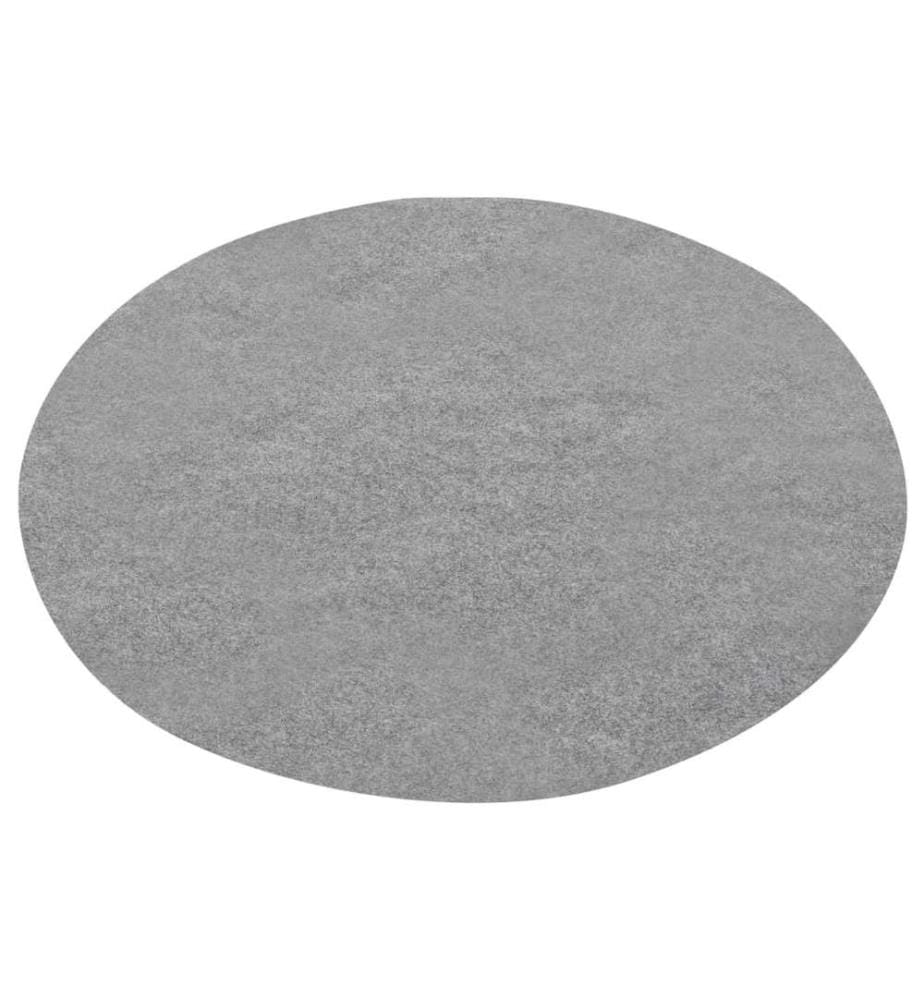 Kunstrasen mit Noppen Durchm. 130 cm Grau Rund