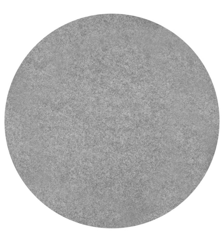 Kunstrasen mit Noppen Durchm. 130 cm Grau Rund