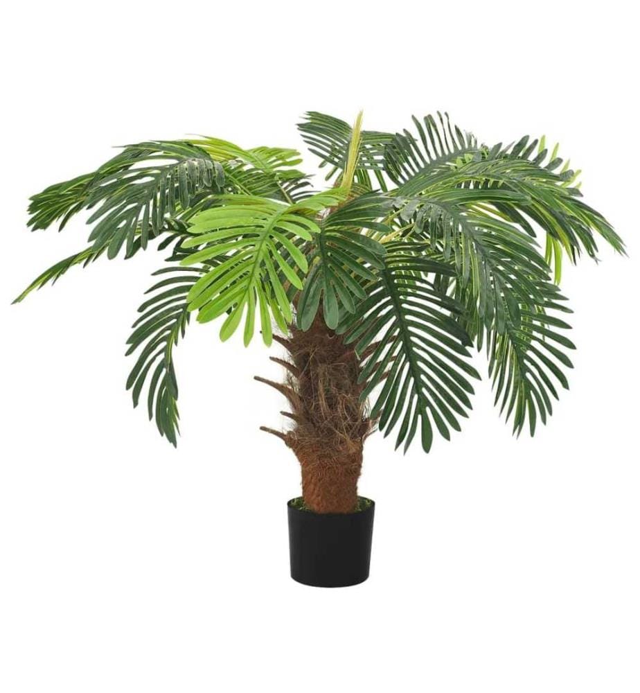 Künstliche Palme Cycas mit Topf 90 cm Grün