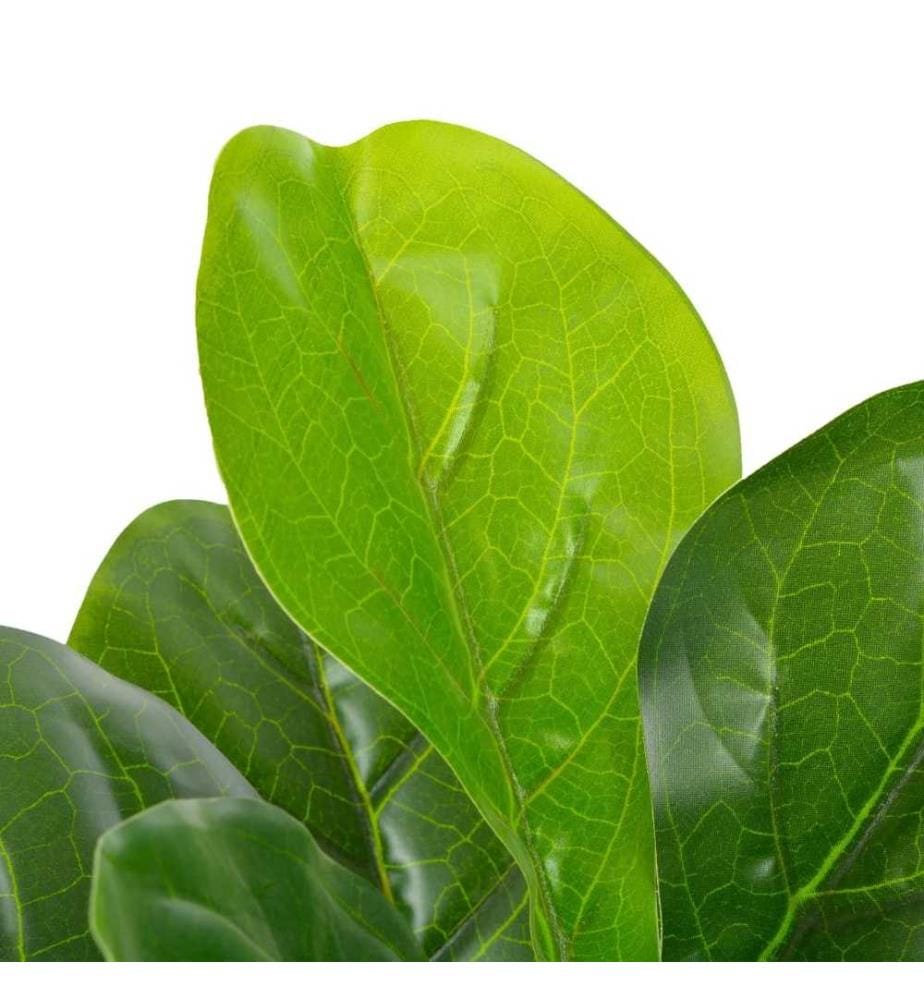 Künstliche Pflanze Geigen-Feige mit Topf Grün 90 cm