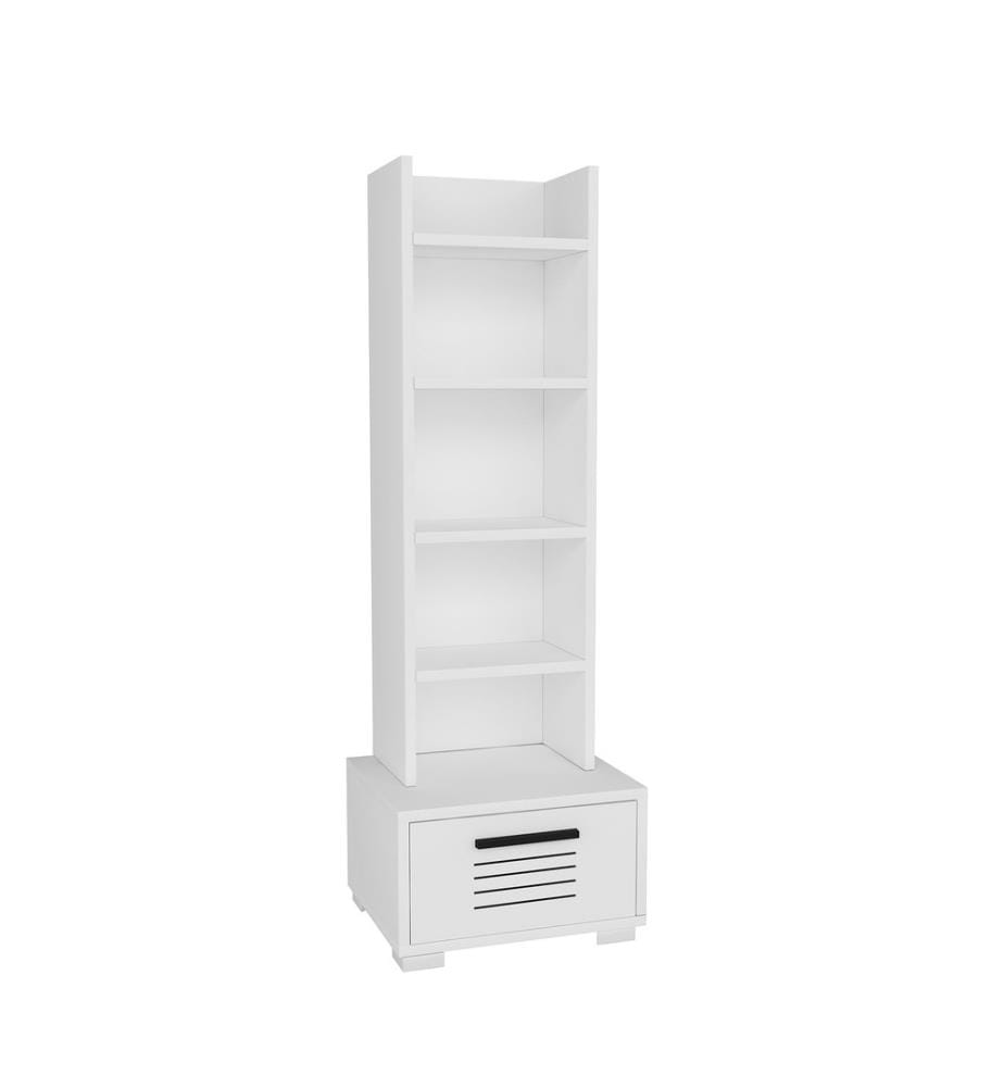 Bücherregal, Weiss, Melaminbeschichtete Spanplatte