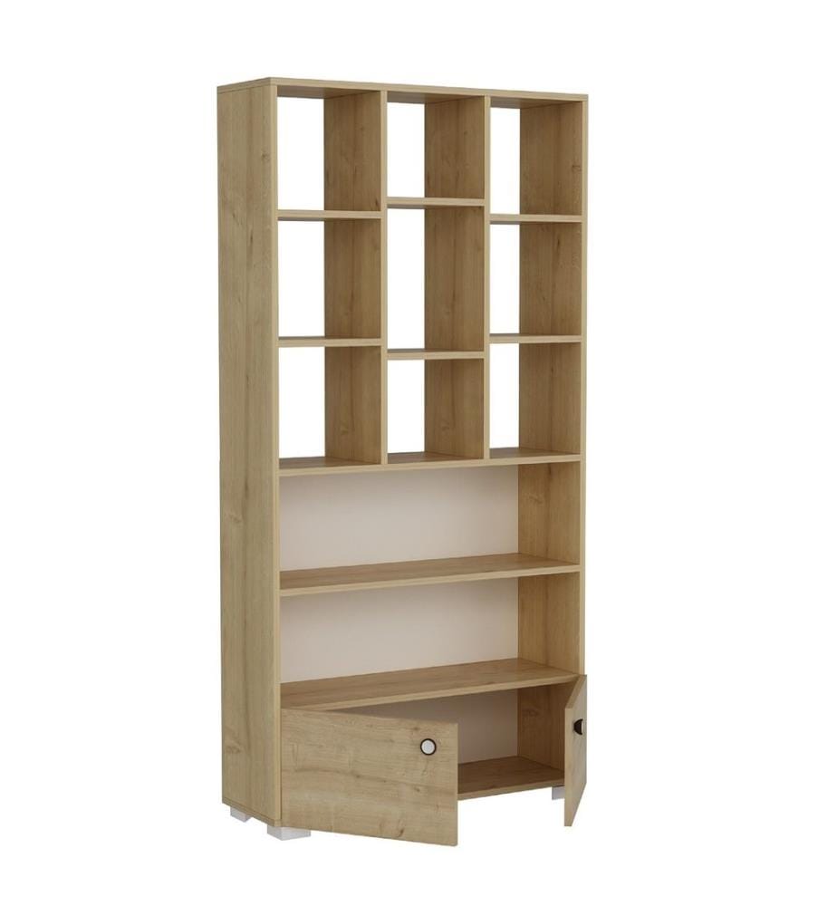 Bücherregal, Eiche Sapphire, Melaminbeschichtete Spanplatte