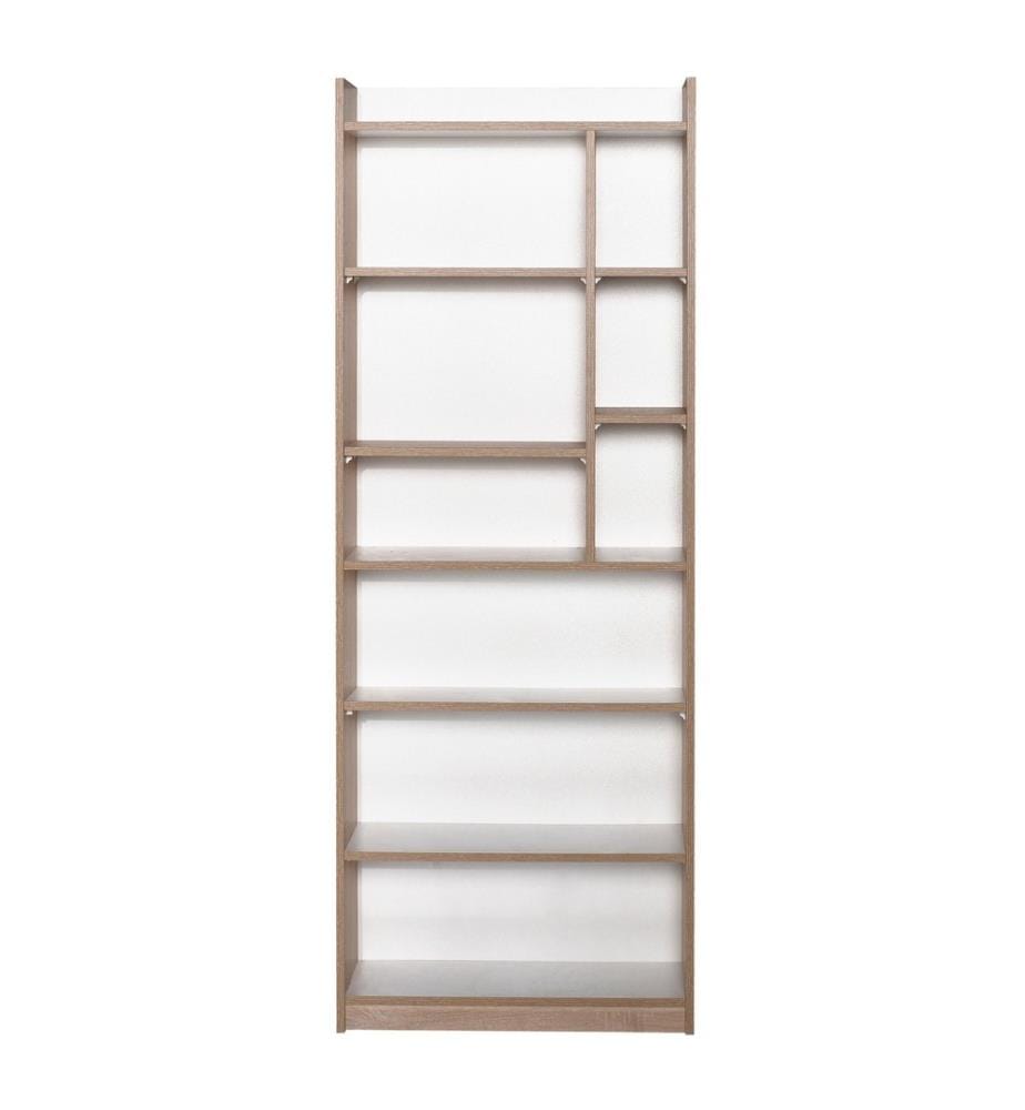 Bücherregal, Sonomo Weiss, Melaminbeschichtete Spanplatte