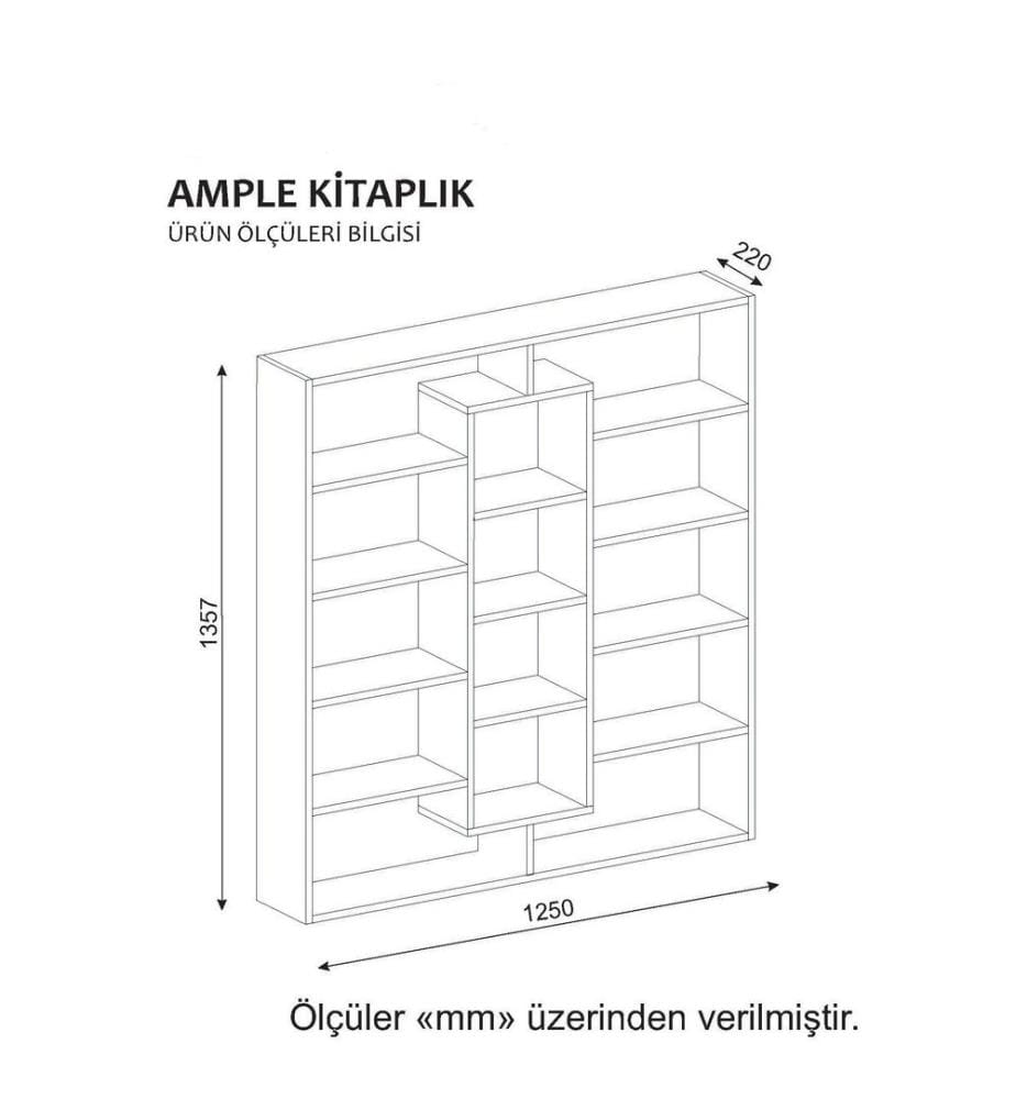 Bücherregal, Schwarz Weiss, Melaminbeschichtete Spanplatte