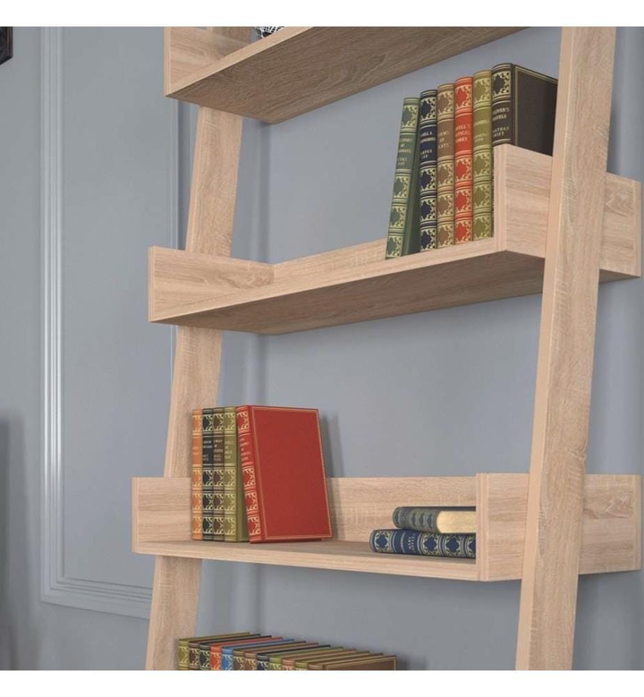 Bücherregal, Eiche hell, Melaminbeschichtete Spanplatte