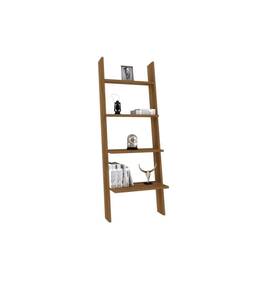 Bücherregal, Nussbaum, Melaminbeschichtete Spanplatte