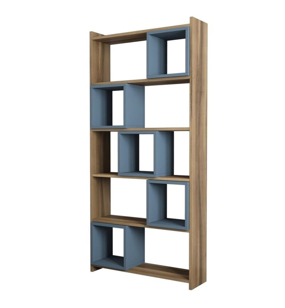 Bücherregal, Nussbaum Chalcedon, Melaminbeschichtete Spanplatte