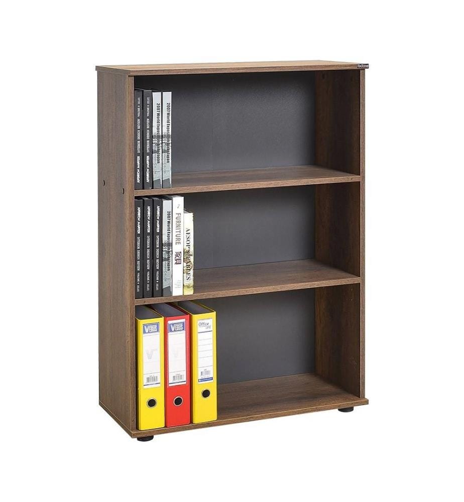Bücherregal, Oslo, Nussbaum, Melaminbeschichtete Spanplatte