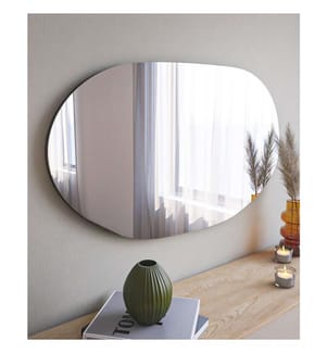 Miroir, Noir, MDF, Miroir de commode