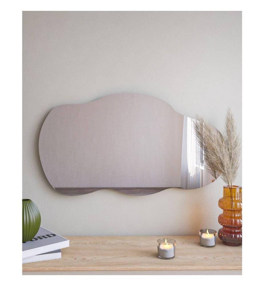 Miroir, Noir, MDF, Miroir de commode