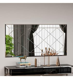 Miroir, blanc, MDF, Miroir Argyle