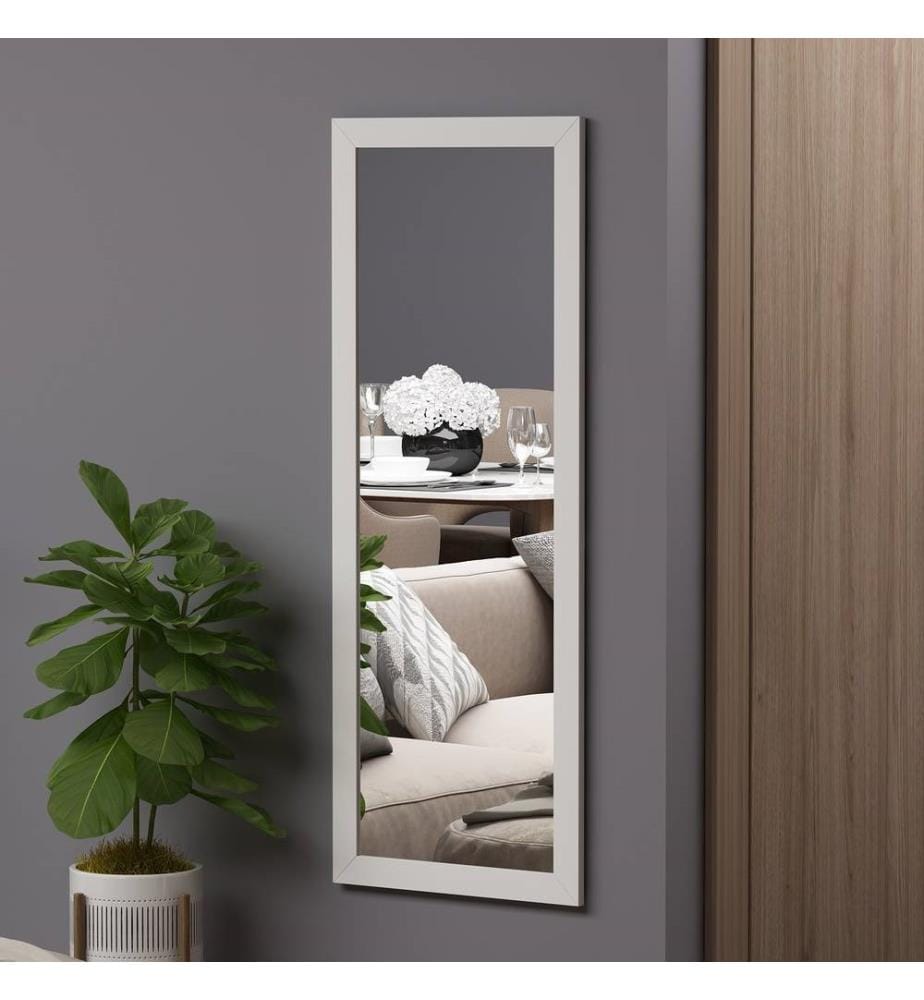 Miroir, blanc, MDF, verre Pier