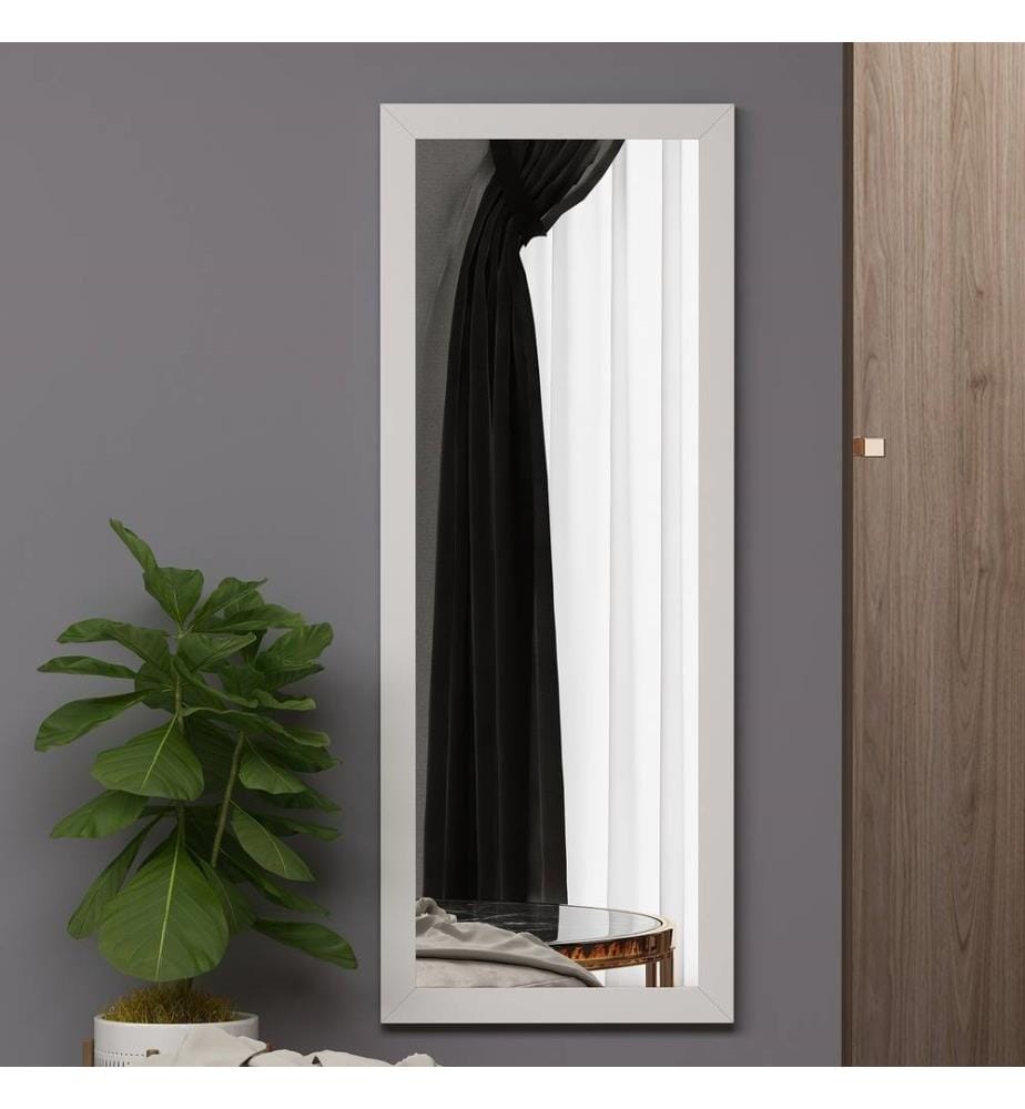 Miroir, blanc, MDF, verre Pier