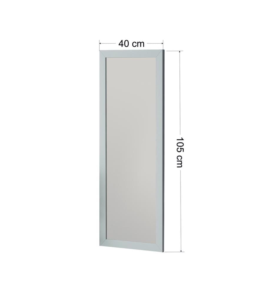 Miroir, blanc, MDF, verre Pier